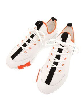 Hermes Lift 36.5 Calf Knit White Sneakers
